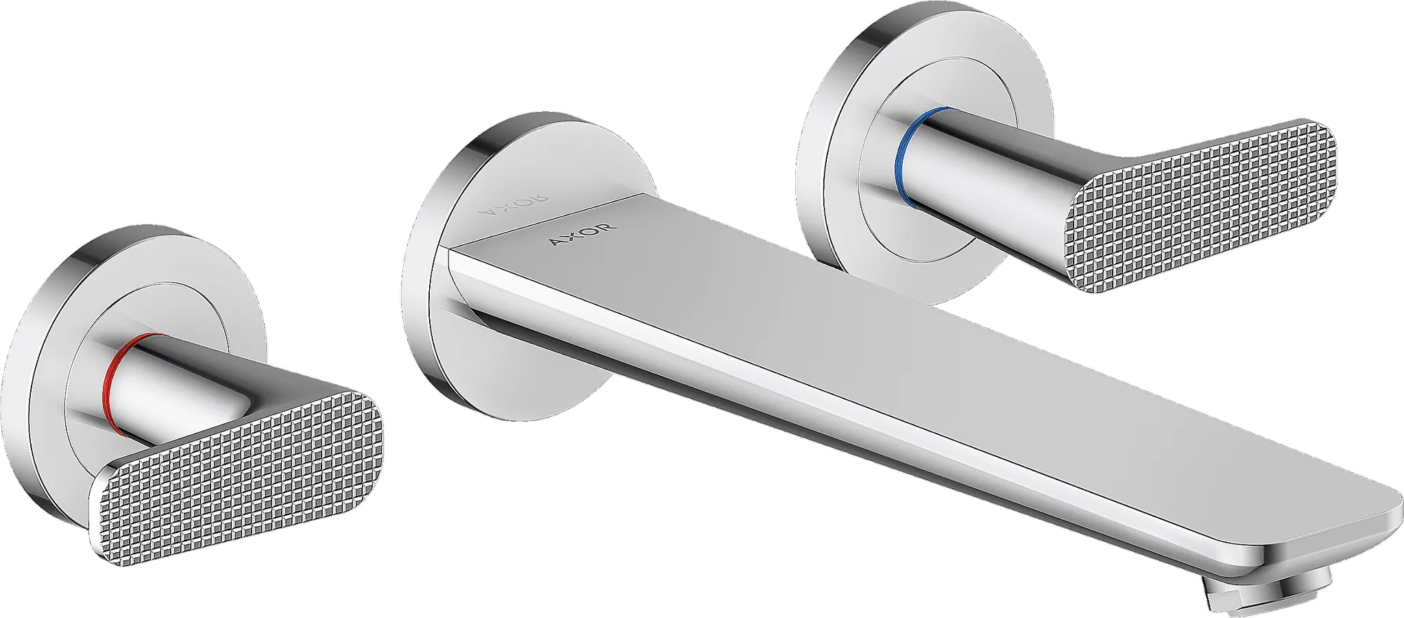 Hansgrohe AXOR Citterio C 3-Loch Wannenarmatur Unterputz Cubic cut Chrom Hansgrohe AXOR Citterio C 3-Loch Wannenarmatur Unterputz Cubic cut Chrom