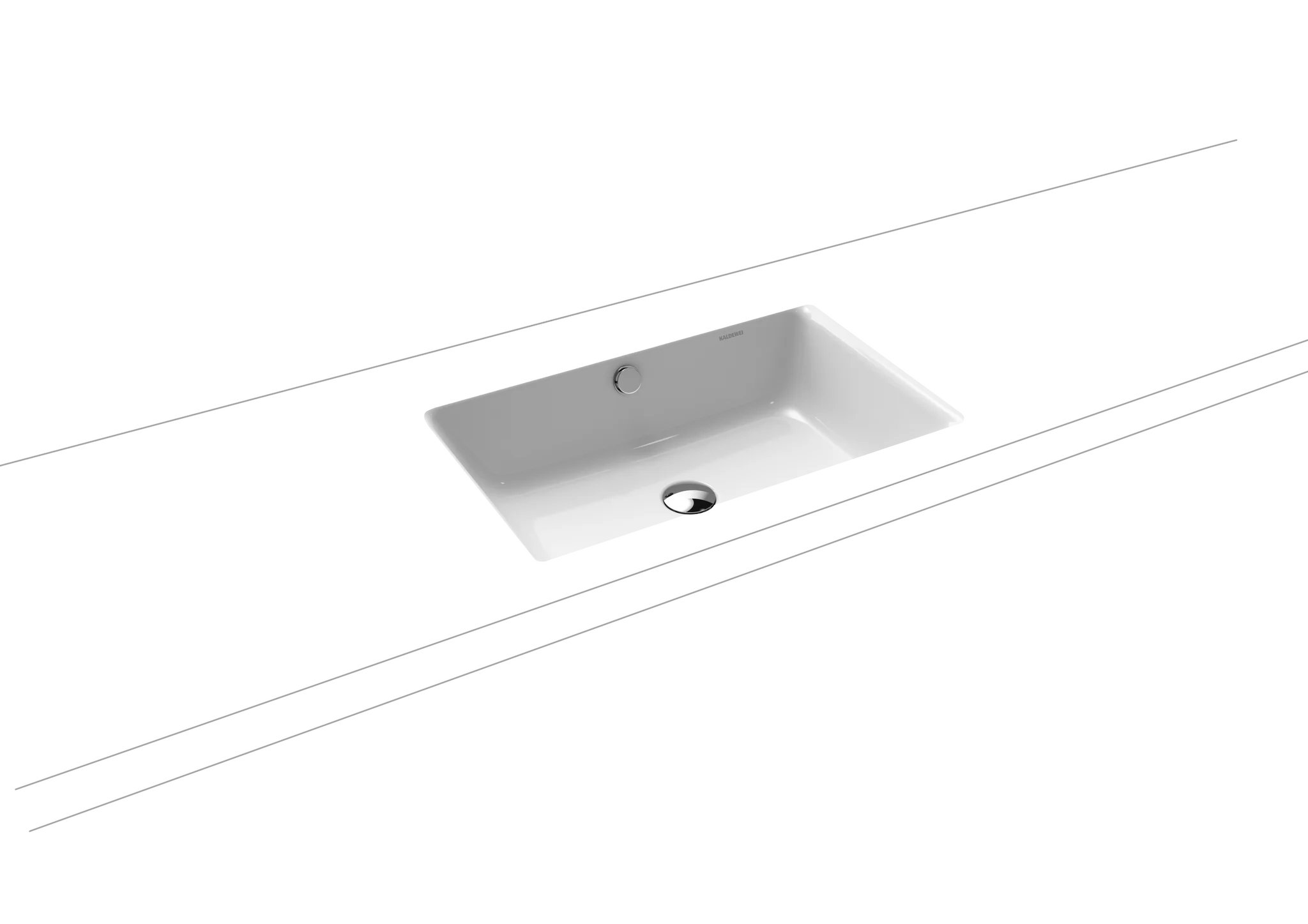 Kaldewei Unterbauwaschtisch „Puro“ 60 × 38,5 cm weiß mit Perl-Effekt SONDERANGEBOT Kaldewei Unterbauwaschtisch „Puro“ 60 × 38,5 cm weiß mit Perl-Effekt SONDERANGEBOT