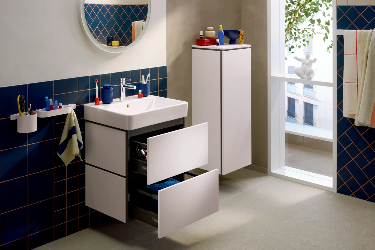Hansgrohe Waschtisch Xanuia Q, weiß, 600x480 mm, wandhängend mit Hahnloch und Überlauf