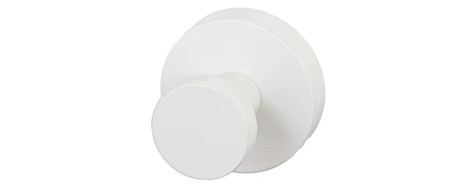 BEMM Magnet Handtuchhalterknopf 50 mm, weiß matt RAL 9016, Bautiefe 46 mm, passend für Plawa, Page, Ceroc SL, Triola, ChaCha, Relax, Sequenze, Piano und Pawa