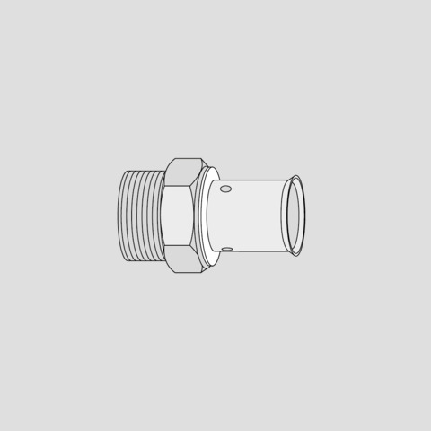 SANIT Übergang Außengewinde d 40xR 1 1/4, uni