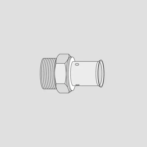 SANIT Übergang Außengewinde d 40xR 1 1/4, uni SANIT Übergang Außengewinde d 40xR 1 1/4, uni