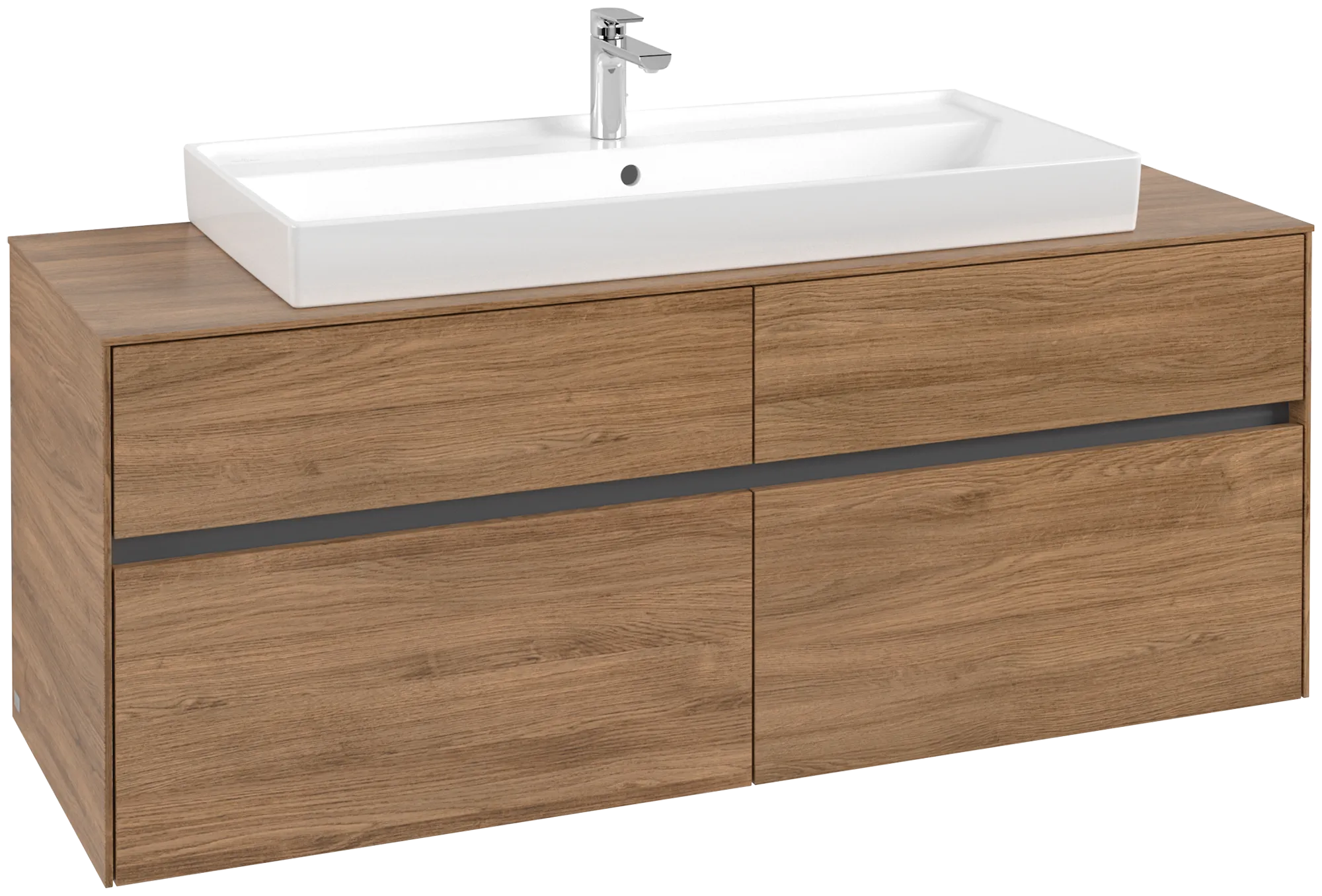 Villeroy & Boch Collaro Waschbeckenunterschrank C09200, 1400 x 548 x 500 mm, Kansas Oak