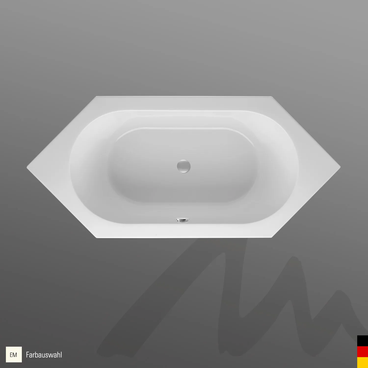 Mauersberger Acryl-Badewanne ovata 190/85 1900x850x485, Farbgruppe 3 Mauersberger Acryl-Badewanne ovata 190/85 1900x850x485, Farbgruppe 3