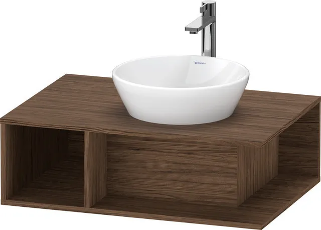 Duravit Waschtischunterschrank wandhängend „D-Neo“ 80 × 26 × 55 cm in Nussbaum Dunkel