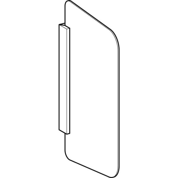 Urinaltrennwand: anthrazit Urinaltrennwand: anthrazit