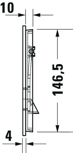 Duravit Betätigungsplatte „DuraSystemInstallationselemente“ 23 × 15,7 cm in Duravit Betätigungsplatte „DuraSystemInstallationselemente“ 23 × 15,7 cm in