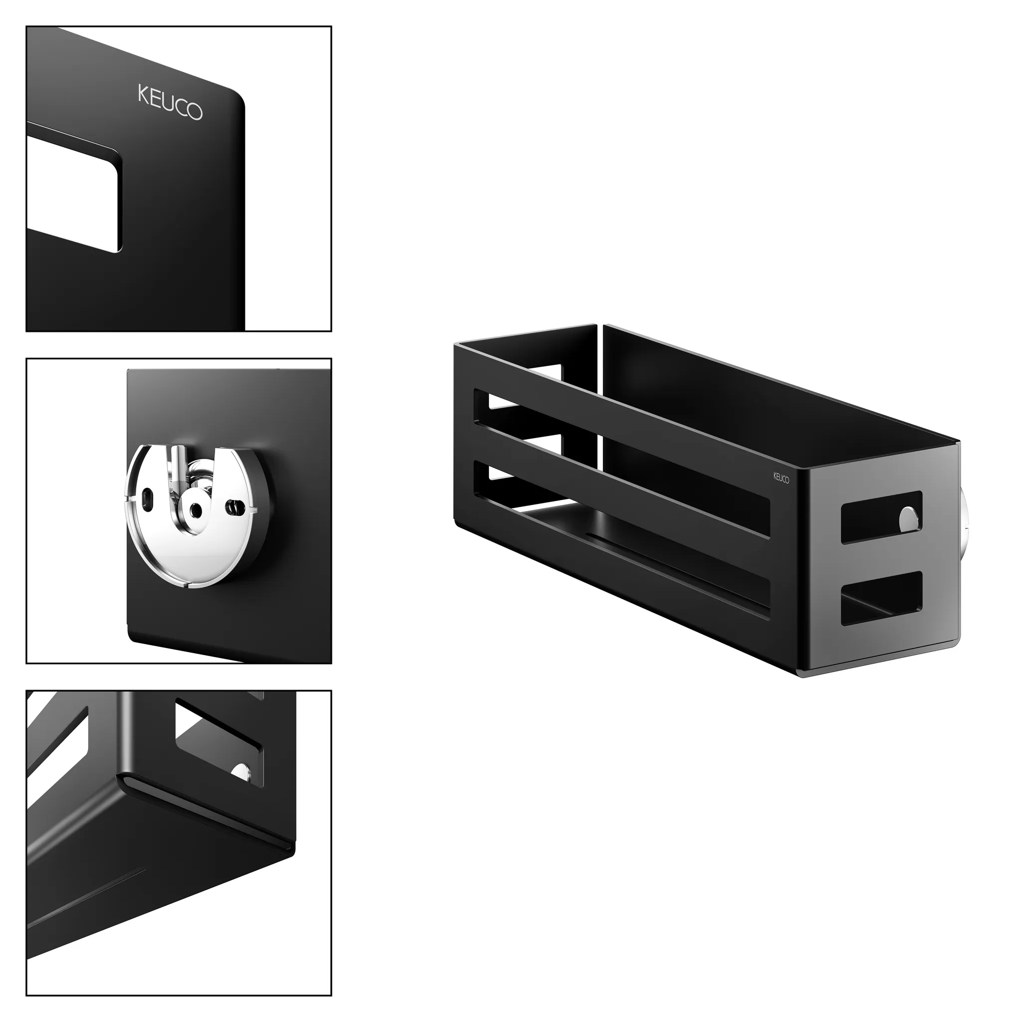 Duschablagen 24954370000 Seifenkorb 320 x 93 x 90 mm schwarzgrau Duschablagen 24954370000 Seifenkorb 320 x 93 x 90 mm schwarzgrau