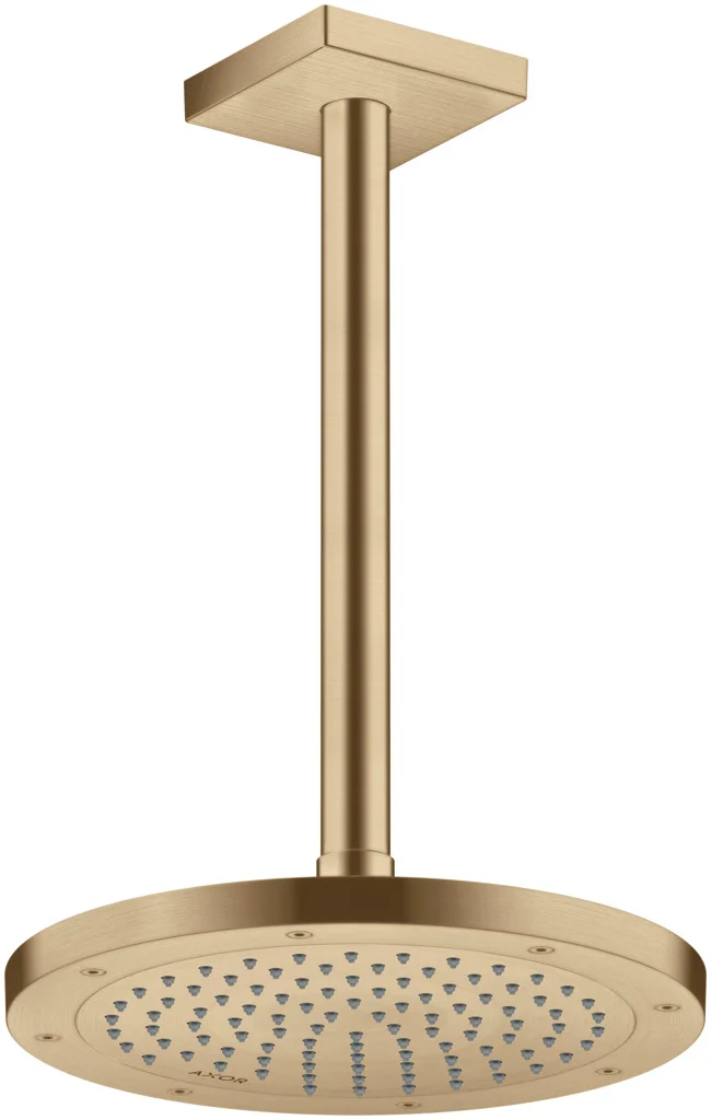 Hansgrohe AXOR ShowerSolutions Kopfbrause 245 1jet Brushed Bronze, 245 mm, verstellbarer Winkel, abnehmbar zur Reinigung, G 1/2 Anschluss Hansgrohe AXOR ShowerSolutions Kopfbrause 245 1jet Brushed Bronze, 245 mm, verstellbarer Winkel, abnehmbar zur Reinigung, G 1/2 Anschluss