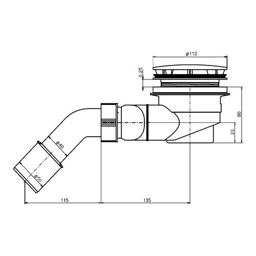 quadrat Set Duschwanne Duschplan 100 × 100 cm mit Träger und Sanit-Ablauf 100 × 100 cm, ,