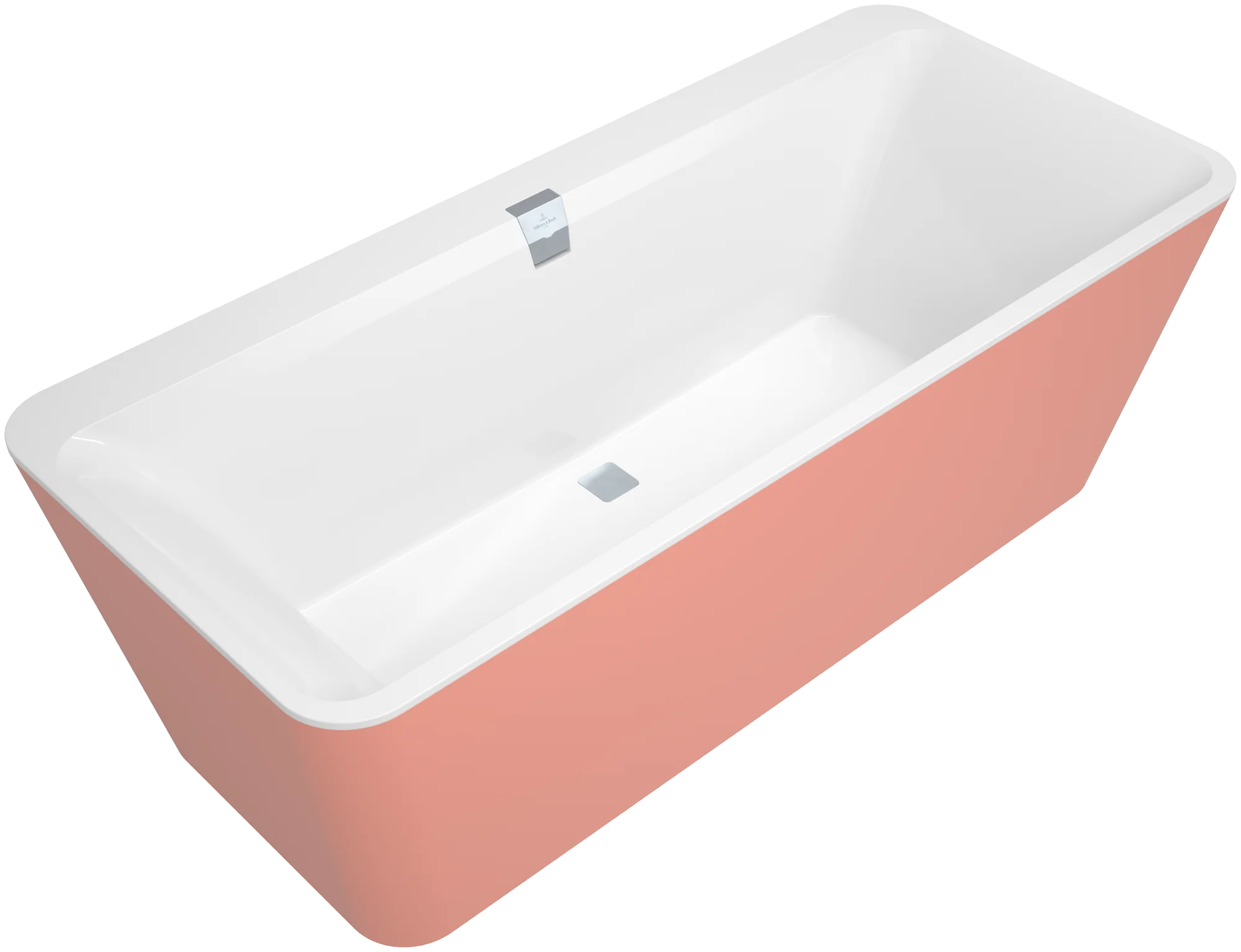 Villeroy & Boch Squaro Edge 12 Badewanne, 1800x800mm, Freistehend, Quaryl, Weiß Alpin