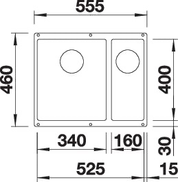 BLANCO SUBLINE 340/160-U