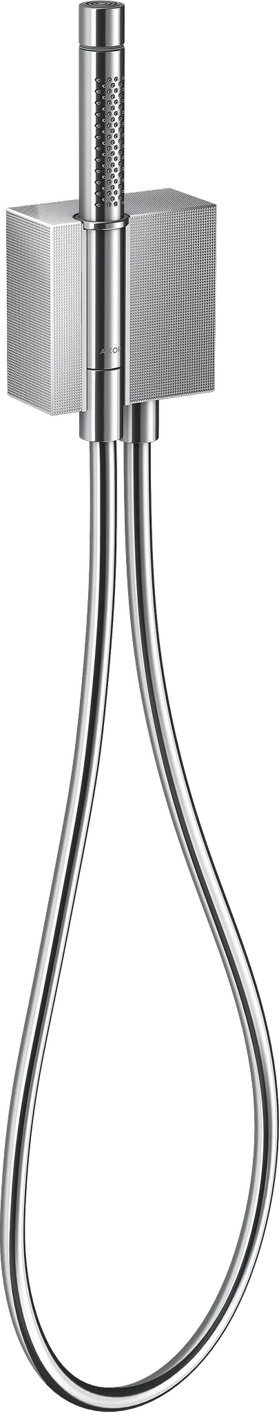 Schlauchanschl.u.Brausenhalter Axor Edge Diamantschliff chrom m.Stabhandbr. Schlauchanschl.u.Brausenhalter Axor Edge Diamantschliff chrom m.Stabhandbr.