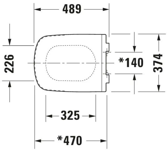 Duravit WC-Sitz „DuraStyle“ 35,9 × 48,9 × 5,4 cm