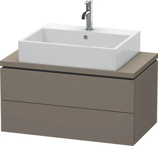 Duravit Waschtischunterschrank wandhängend „L-Cube“ 82 × 40 × 47,7 cm Flannel Grey Seidenmatt Duravit Waschtischunterschrank wandhängend „L-Cube“ 82 × 40 × 47,7 cm Flannel Grey Seidenmatt