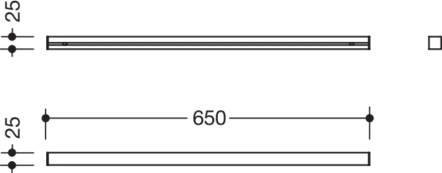 HEWI Wandprofil mit Kappe/n in Signalweiß matt HEWI Wandprofil mit Kappe/n in Signalweiß matt