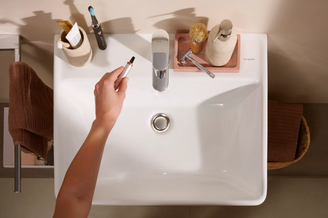Hansgrohe Xanuia Q Waschtisch in Weiß, 600x480 mm, wandhängend mit Hahnloch und Überlauf, SmartClean-Glasur Hansgrohe Xanuia Q Waschtisch in Weiß, 600x480 mm, wandhängend mit Hahnloch und Überlauf, SmartClean-Glasur