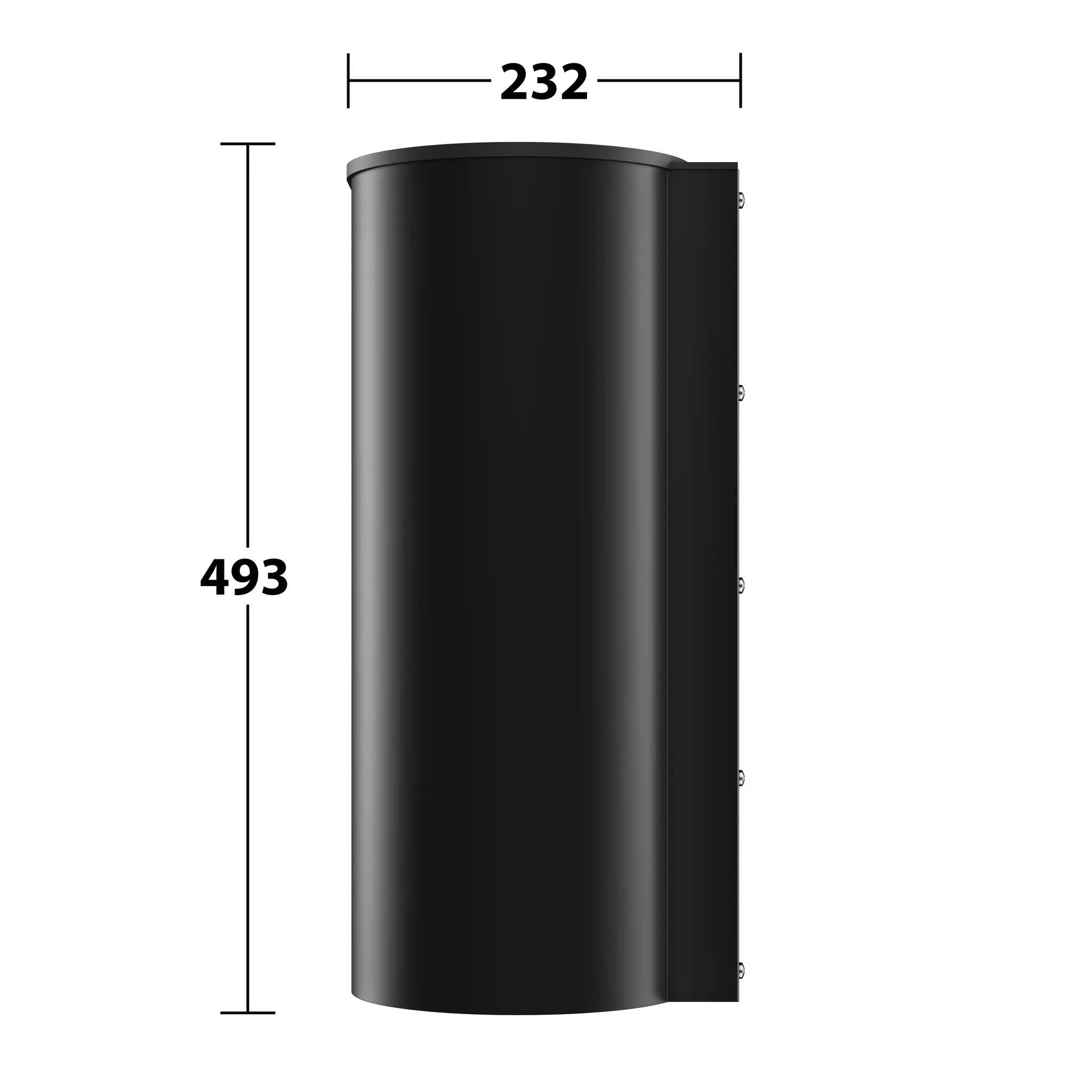 Plan Abfallsammler wandhängend schwarz matt Plan Abfallsammler wandhängend schwarz matt