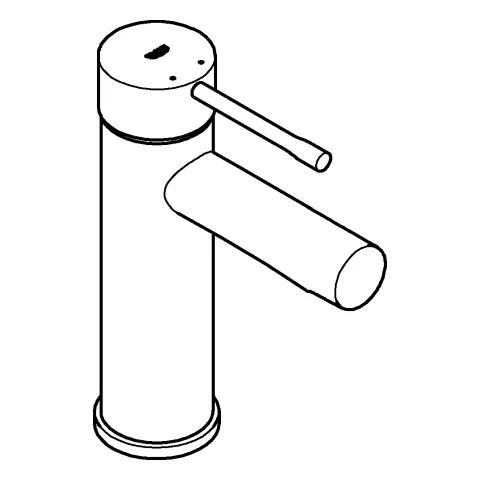 Einhand-Waschtischbatterie Essence 34813_1, S-Size, Einlochmontage, glatter Körper, Professional Edition, chrom Einhand-Waschtischbatterie Essence 34813_1, S-Size, Einlochmontage, glatter Körper, Professional Edition, chrom