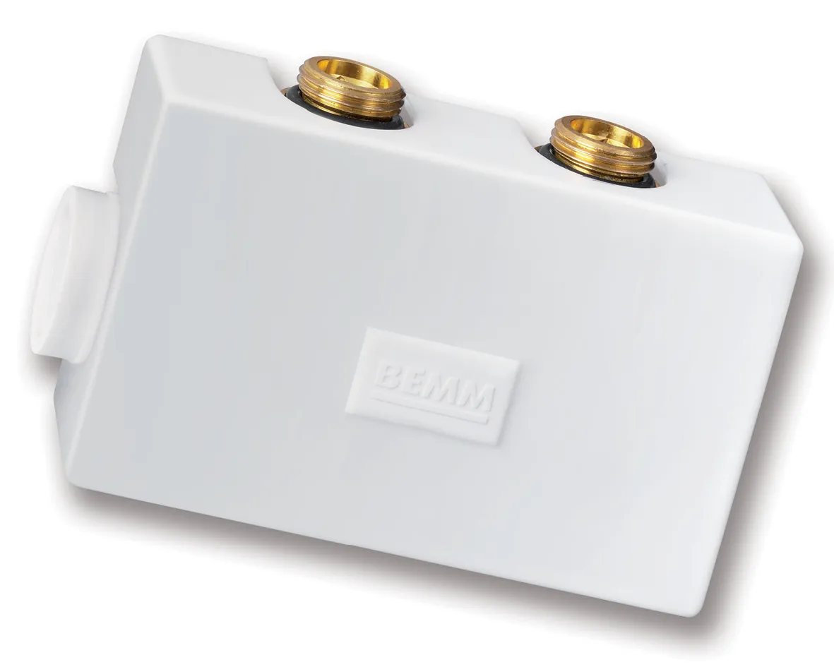 M-Ventil Purline DN15x50mm, Eck, Weiß 9016 M-Ventil Purline DN15x50mm, Eck, Weiß 9016