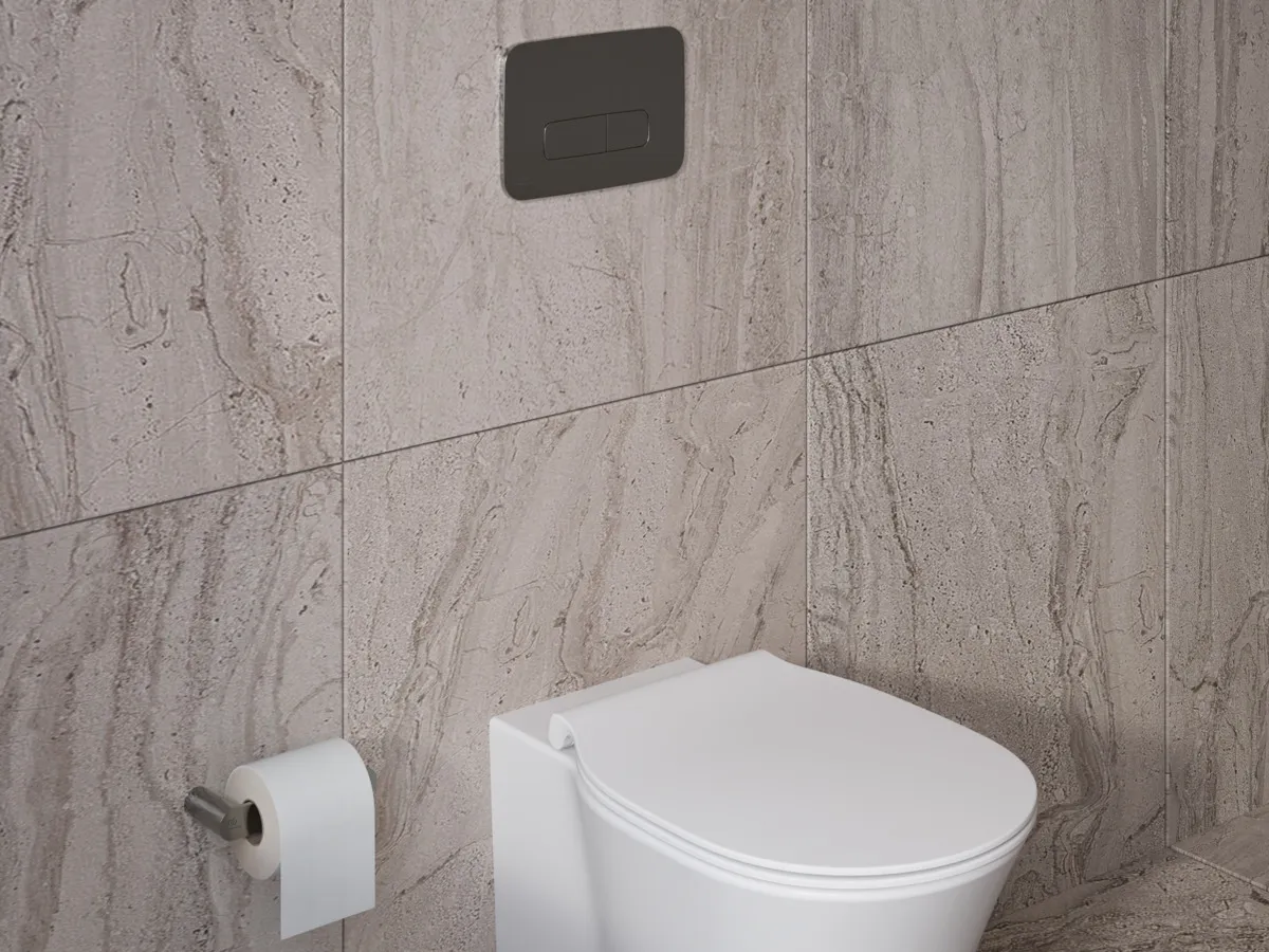 Papierrollenhalter Conca, rund, Brushed Gold Papierrollenhalter Conca, rund, Brushed Gold