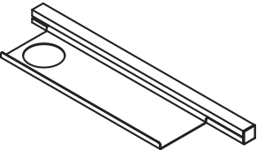 HEWI Ablage in 48,2 × 2,5 × 10,2 cm