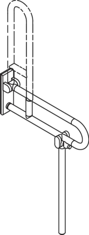 HEWI Stützklappgriff mobil „Serie 801“ HEWI Stützklappgriff mobil „Serie 801“
