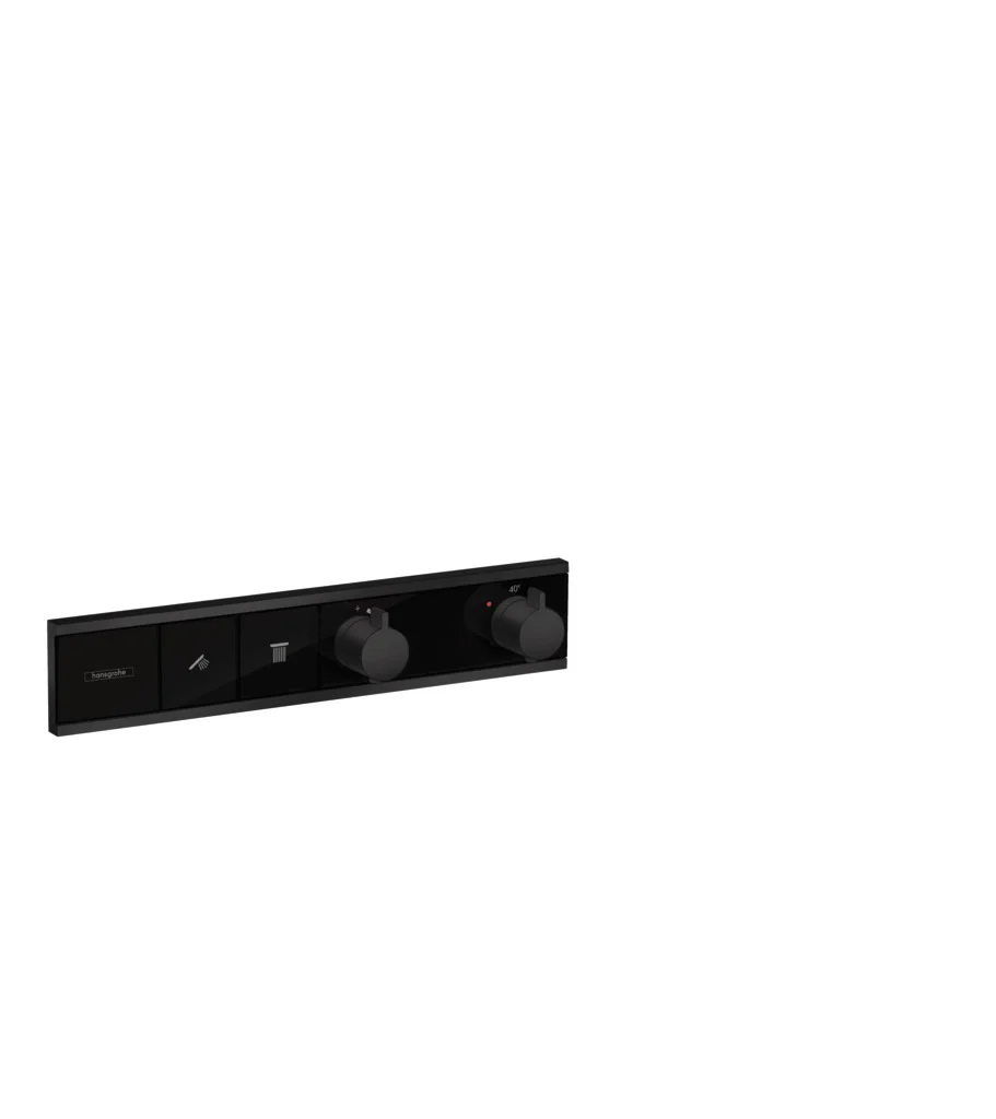 Hansgrohe RainSelect Thermostat Unterputz, 2 Verbraucher, mattschwarz Hansgrohe RainSelect Thermostat Unterputz, 2 Verbraucher, mattschwarz
