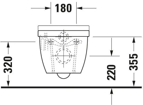 Duravit WC-Sitz „Starck 3“ 37 × 43,6 × 3,8 cm in, Scharniere Edelstahl Duravit WC-Sitz „Starck 3“ 37 × 43,6 × 3,8 cm in, Scharniere Edelstahl