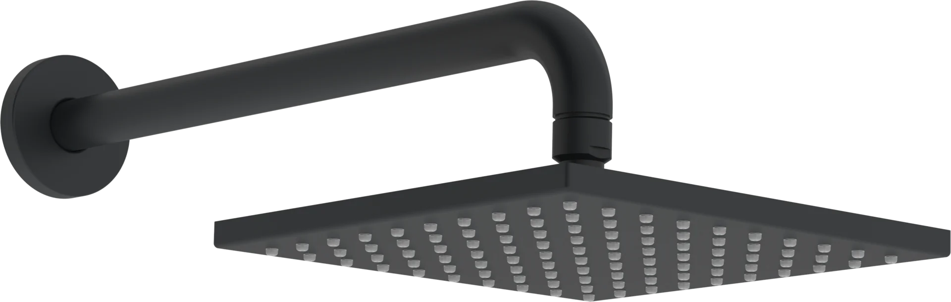 HansaVIVA Kopfbrause Hansaviva 2023 4426 200x200mm Ausladung 357mm DN15 Matt-Schwarz 1-strahlig