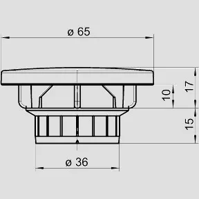Ventilplatte fuer Ablaufgarnitur INEO FLUX, weiß Ventilplatte fuer Ablaufgarnitur INEO FLUX, weiß