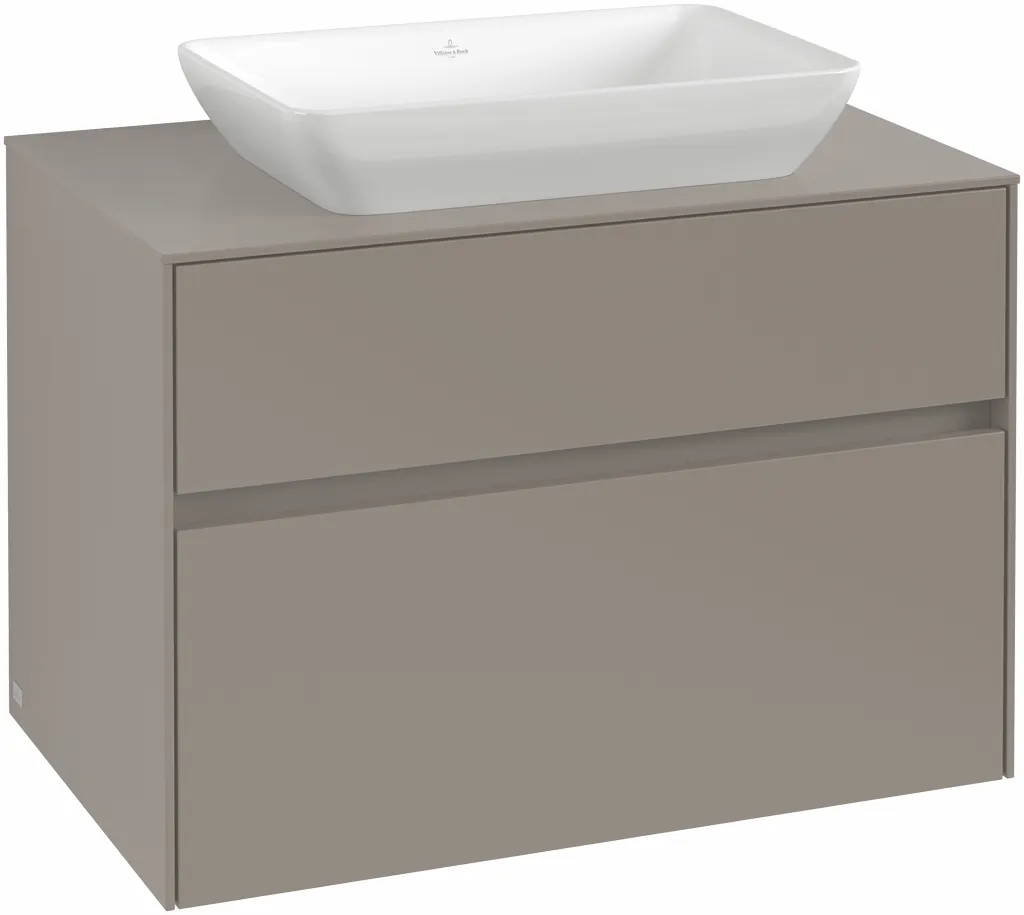 Villeroy & Boch Waschtischunterschrank „Collaro“ 80 × 54,8 × 50 cm mittig, ohne Beleuchtung