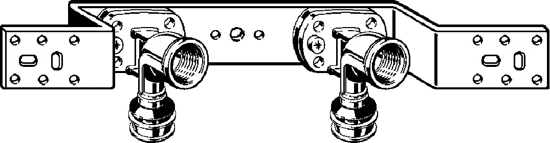 Viega „Raxofix“ Montageeinheit verzinkt 16 mm × 1/2″ × 70/100/150 mm Viega „Raxofix“ Montageeinheit verzinkt 16 mm × 1/2″ × 70/100/150 mm