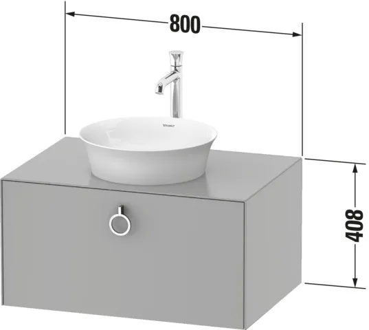 Duravit Waschtischunterschrank wandhängend „White Tulip“ 80 × 40,8 × 55 cm