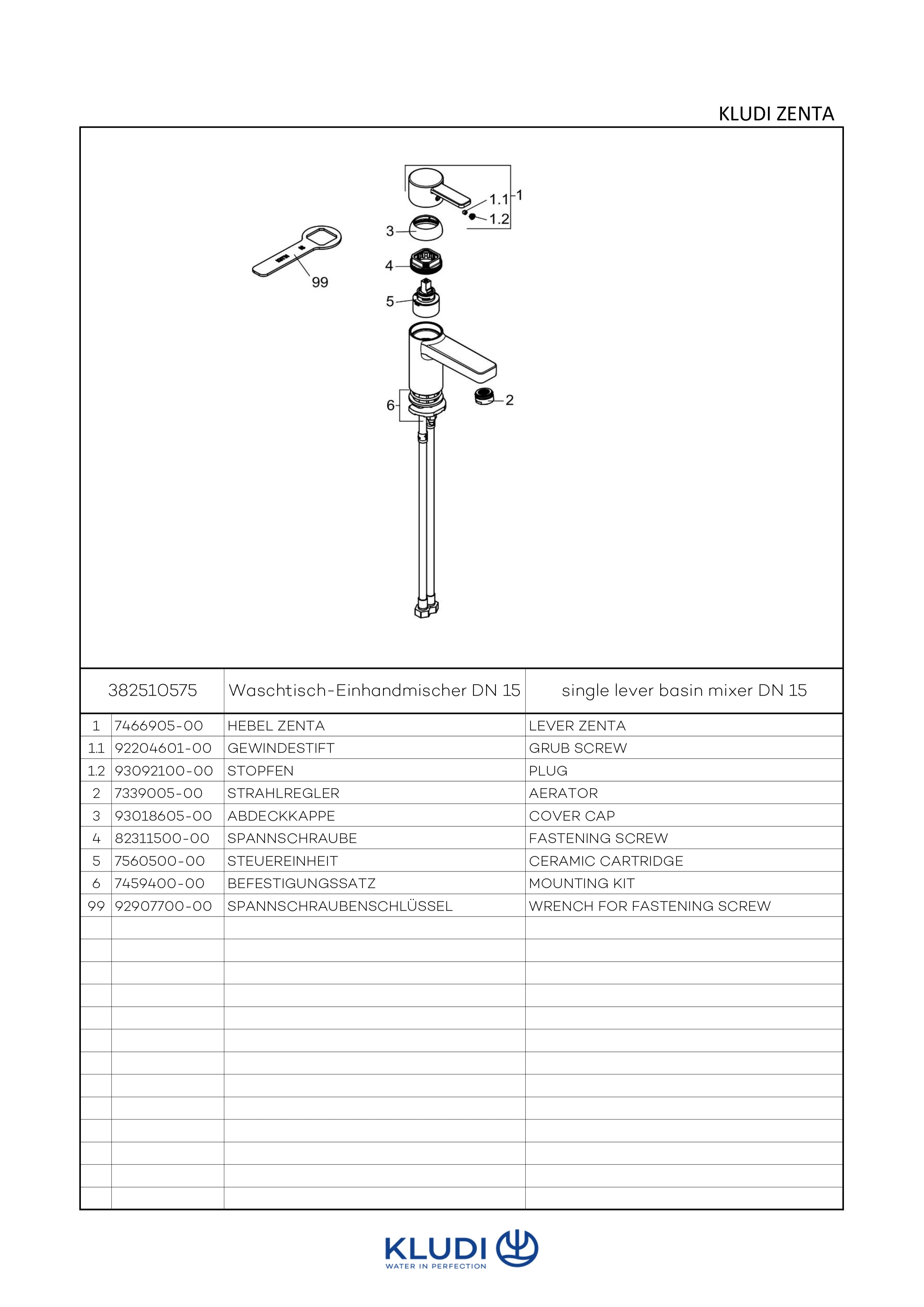 ZENTA WaschtischEHM DN 15 ohne Ablaufgarnitur chrom ZENTA WaschtischEHM DN 15 ohne Ablaufgarnitur chrom