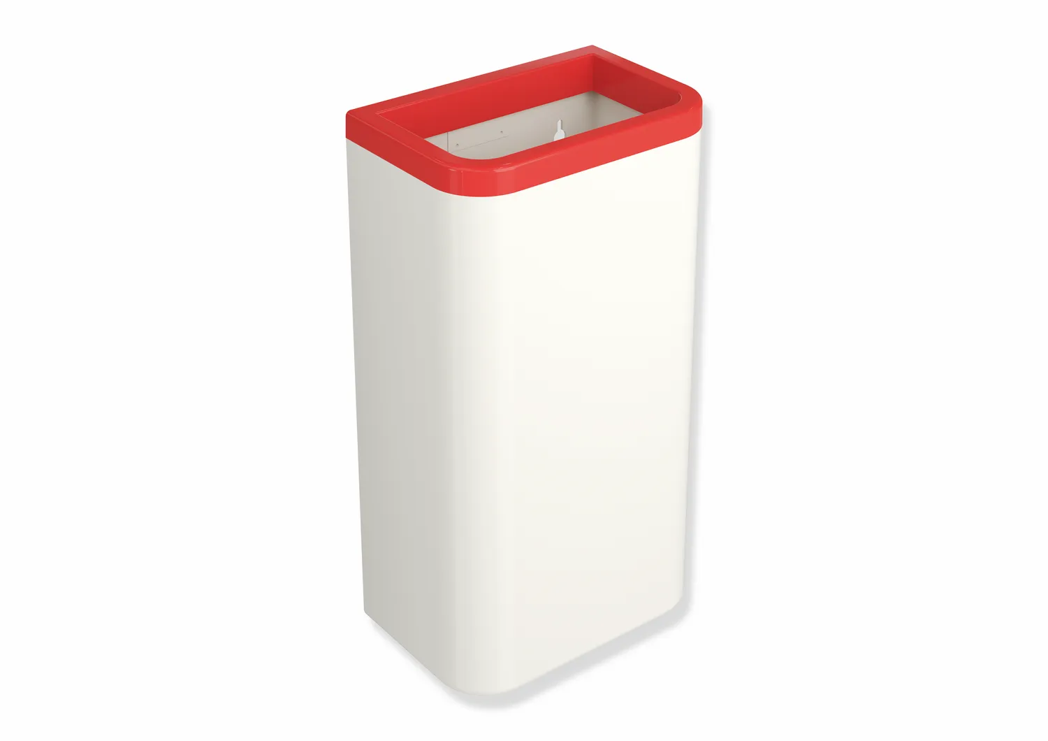 HEWI Papierabfallbehälter Serie 477 PG74, Korpus Polyamid in HEWI Farbe 99, Rahmenelement / Einwurföffnung Polyamid, Fassungsvermögen ca. 25 l, Breite 281 mm, Höhe 505 mm, Tiefe 181 mm, Wandmontage, in HEWI Farbe 36 (Koralle) HEWI Papierabfallbehälter Serie 477 PG74, Korpus Polyamid in HEWI Farbe 99, Rahmenelement / Einwurföffnung Polyamid, Fassungsvermögen ca. 25 l, Breite 281 mm, Höhe 505 mm, Tiefe 181 mm, Wandmontage, in HEWI Farbe 36 (Koralle)