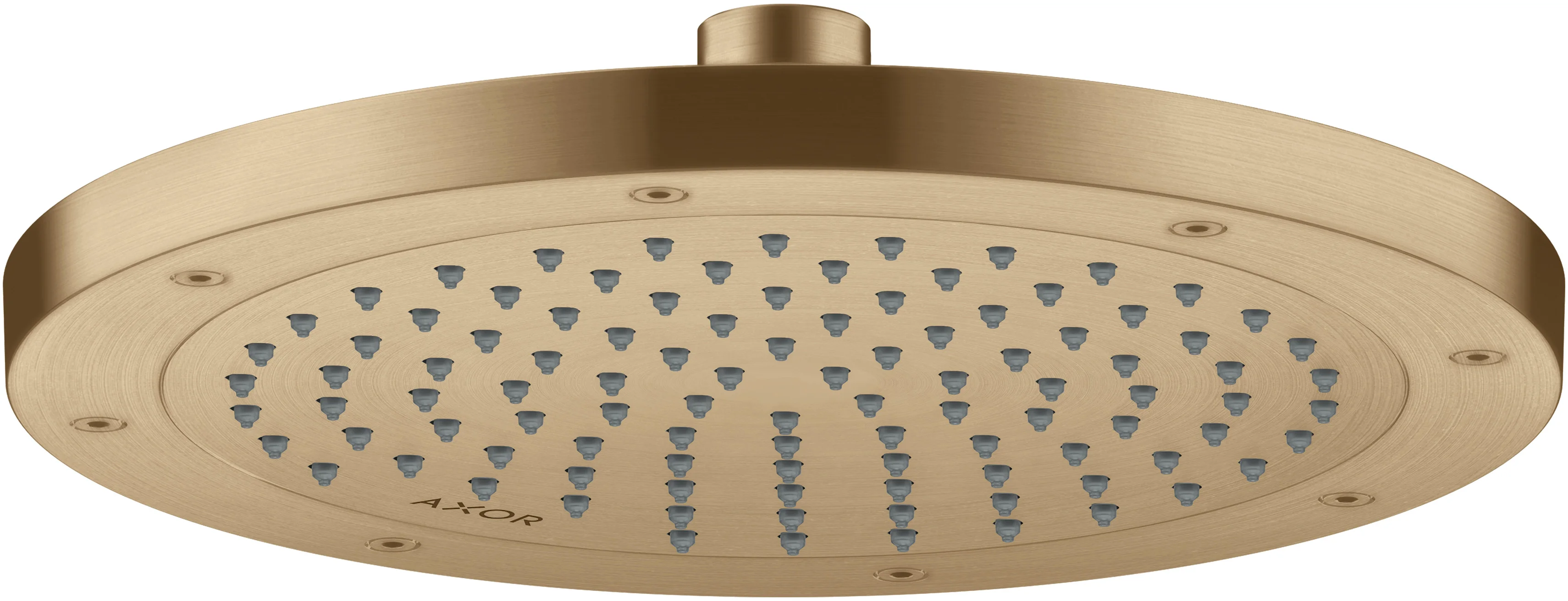Hansgrohe AXOR ShowerSolutions Kopfbrause 245 1jet Brushed Bronze, 245 mm, verstellbarer Winkel, abnehmbar zur Reinigung, G 1/2 Anschluss