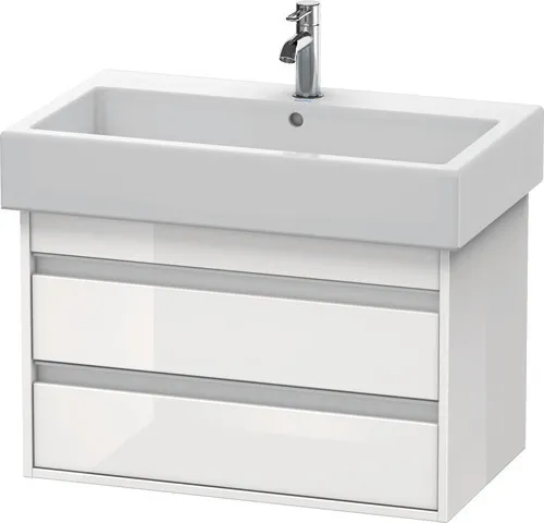 Duravit Waschtischunterschrank wandhängend „Ketho“ 75 × 48 × 44 cm Weiß Hochglanz