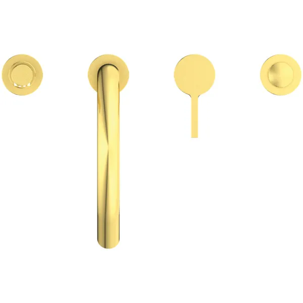 Ideal Standard Joy Armatur BC789A2, 4-Loch, Stab-Handbrause, Brushed Gold