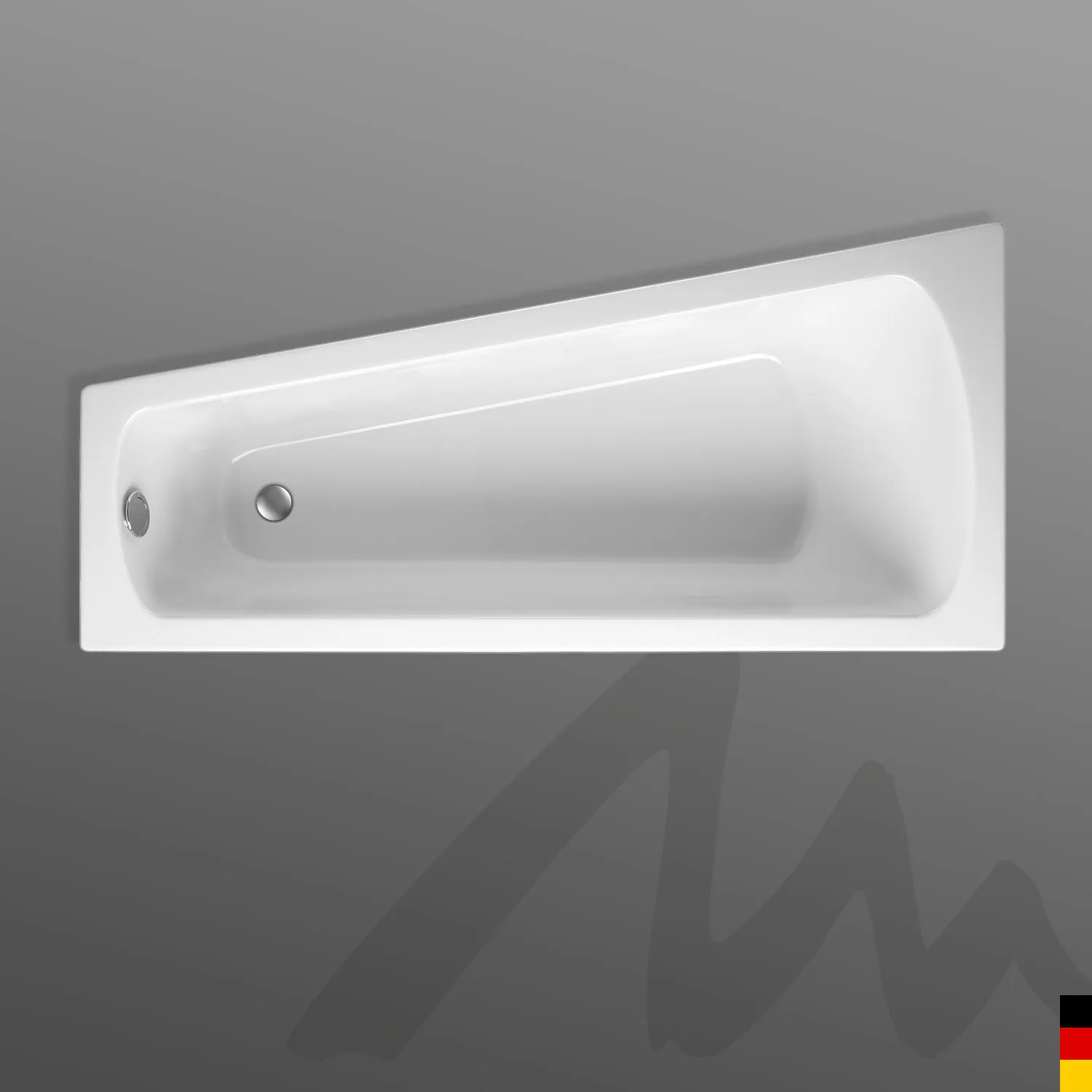 Mauersberger Acryl-Badewanne ascea 175⁄80 rechts, 1750x800x480, weiß