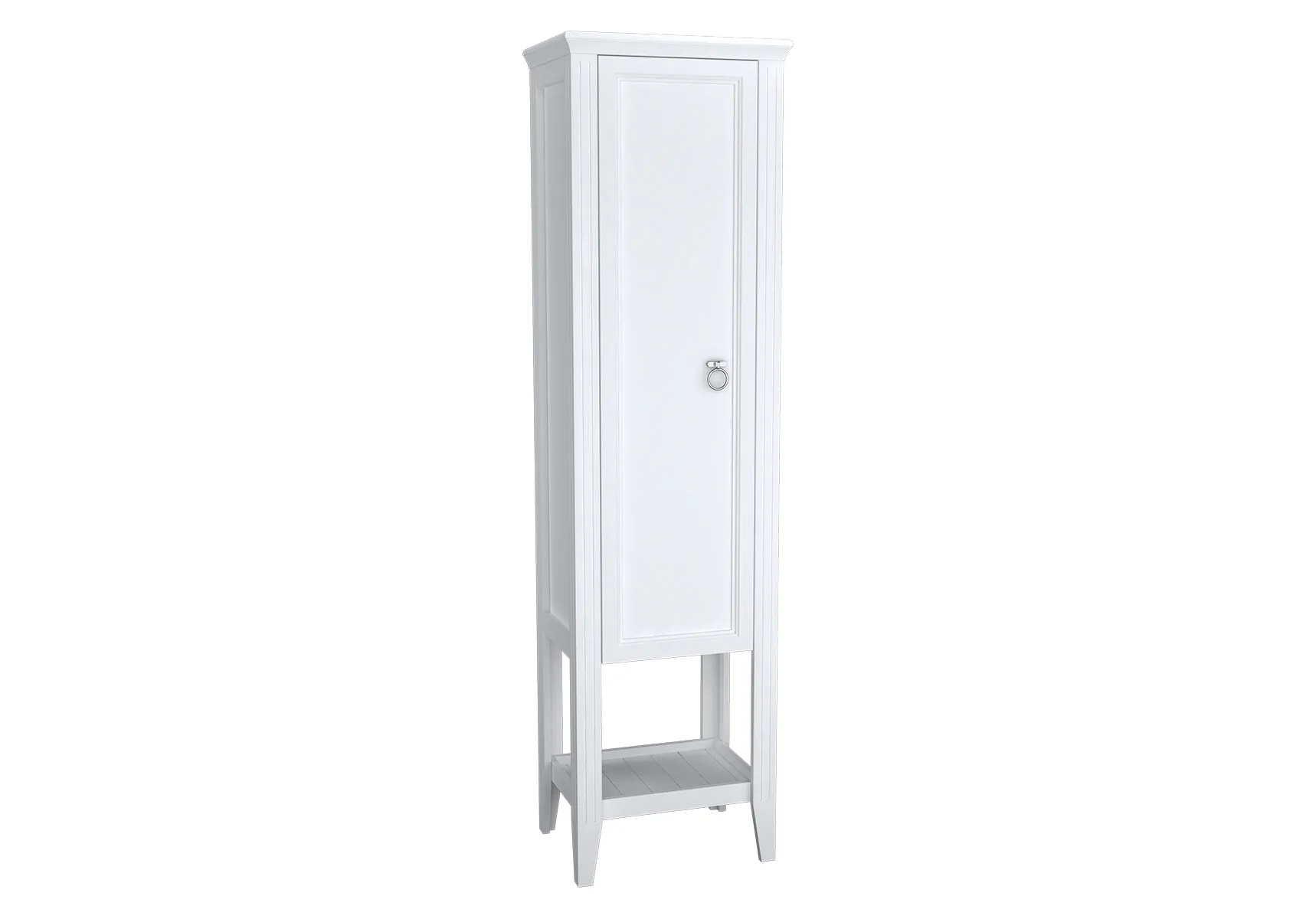 Valarte Hochschrank Breite 54 cm Höhe 197 cm 1 Tür Türanschlag links Weiß Matt Valarte Hochschrank Breite 54 cm Höhe 197 cm 1 Tür Türanschlag links Weiß Matt