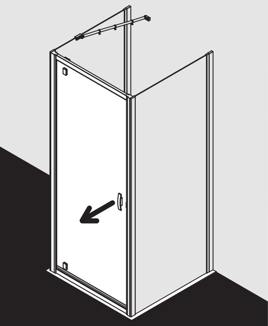 Kermi Duschdesign IBIZA 2000 Schwingtür, I2 KOD, 1750x750mm Kermi Duschdesign IBIZA 2000 Schwingtür, I2 KOD, 1750x750mm