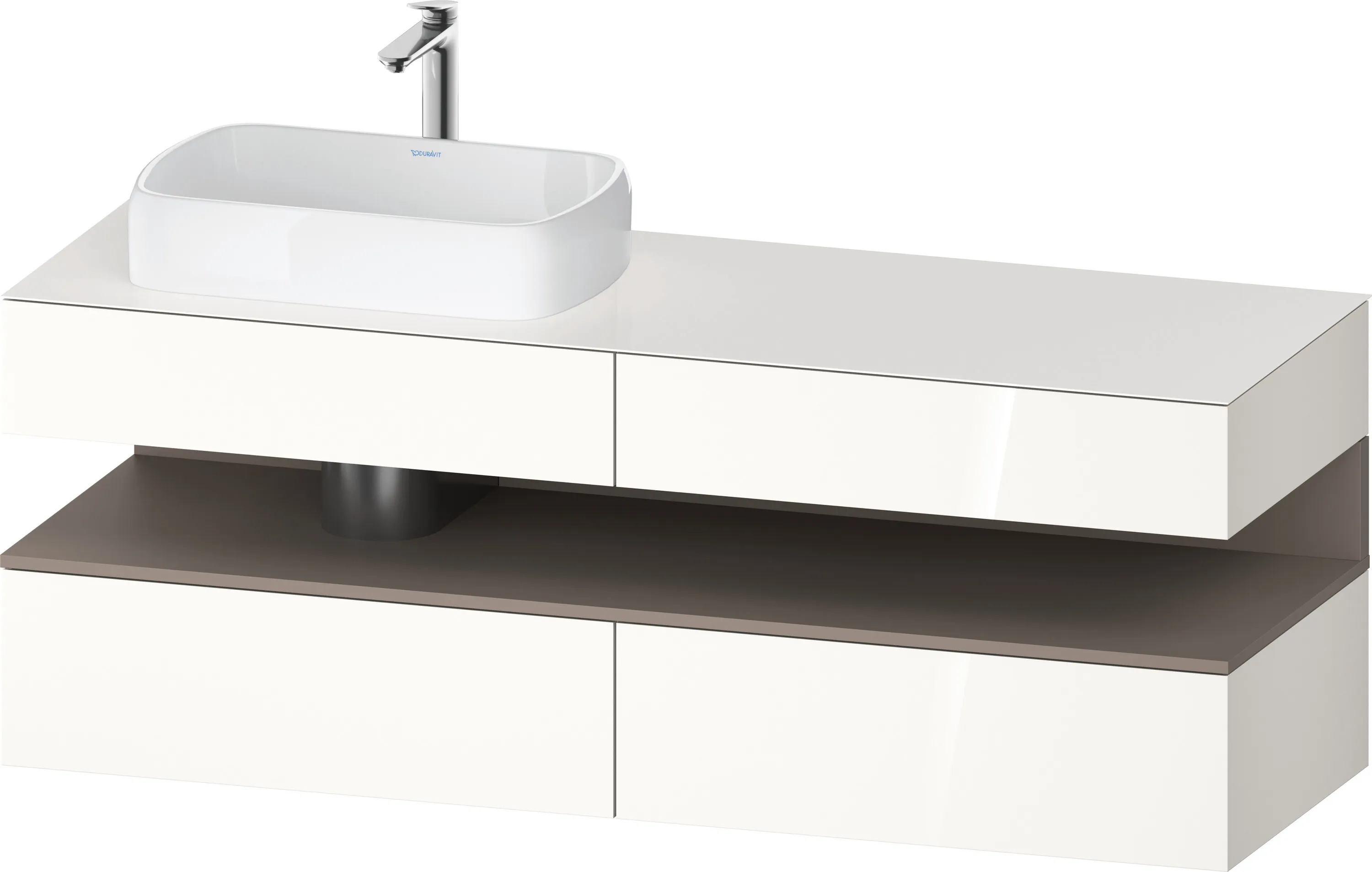 Duravit Waschtischunterschrank wandhängend „Qatego“ 160 × 60 × 55 cm