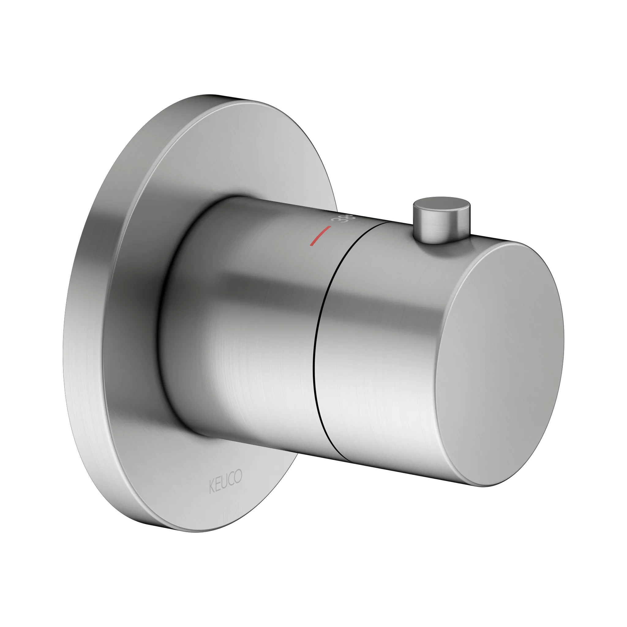 KEUCO IXMO Thermostatarmatur Unterputz rund Edelstahl-finish