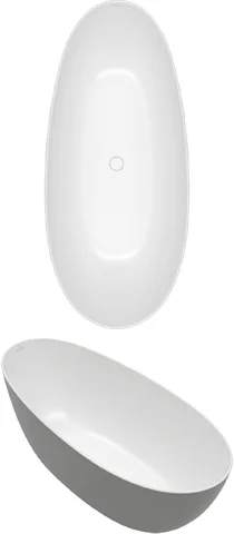 Villeroy & Boch Antao Badewanne, Acryl, Quaryl, 1700x750mm, Freistehend, Colour On Demand, Weiß Alpin