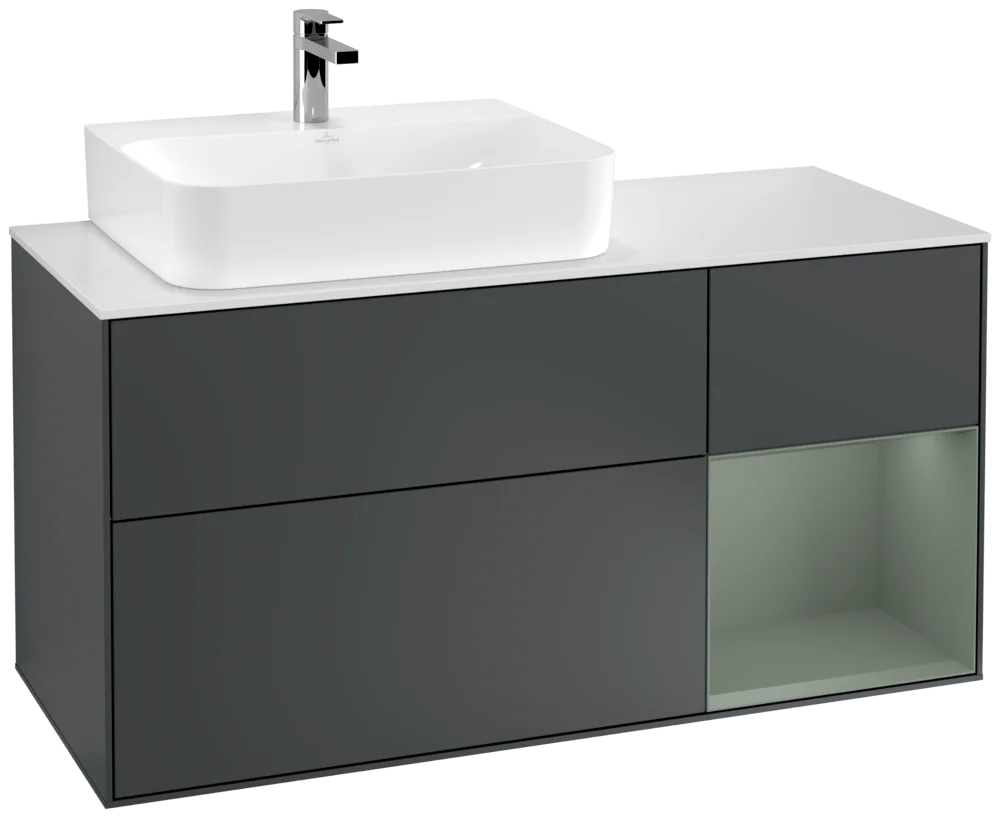 Villeroy & Boch Finion Waschbeckenunterschrank G15, 1200x603x501mm, Midnight Blue Matt Lacquer