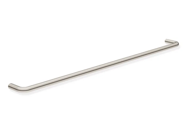 HEWI Badetuchhalter Serie 480, Edelstahl PVD nickelglänzend, Achsmaß 800 mm, Tiefe 75 mm, Durchmesser 18 mm