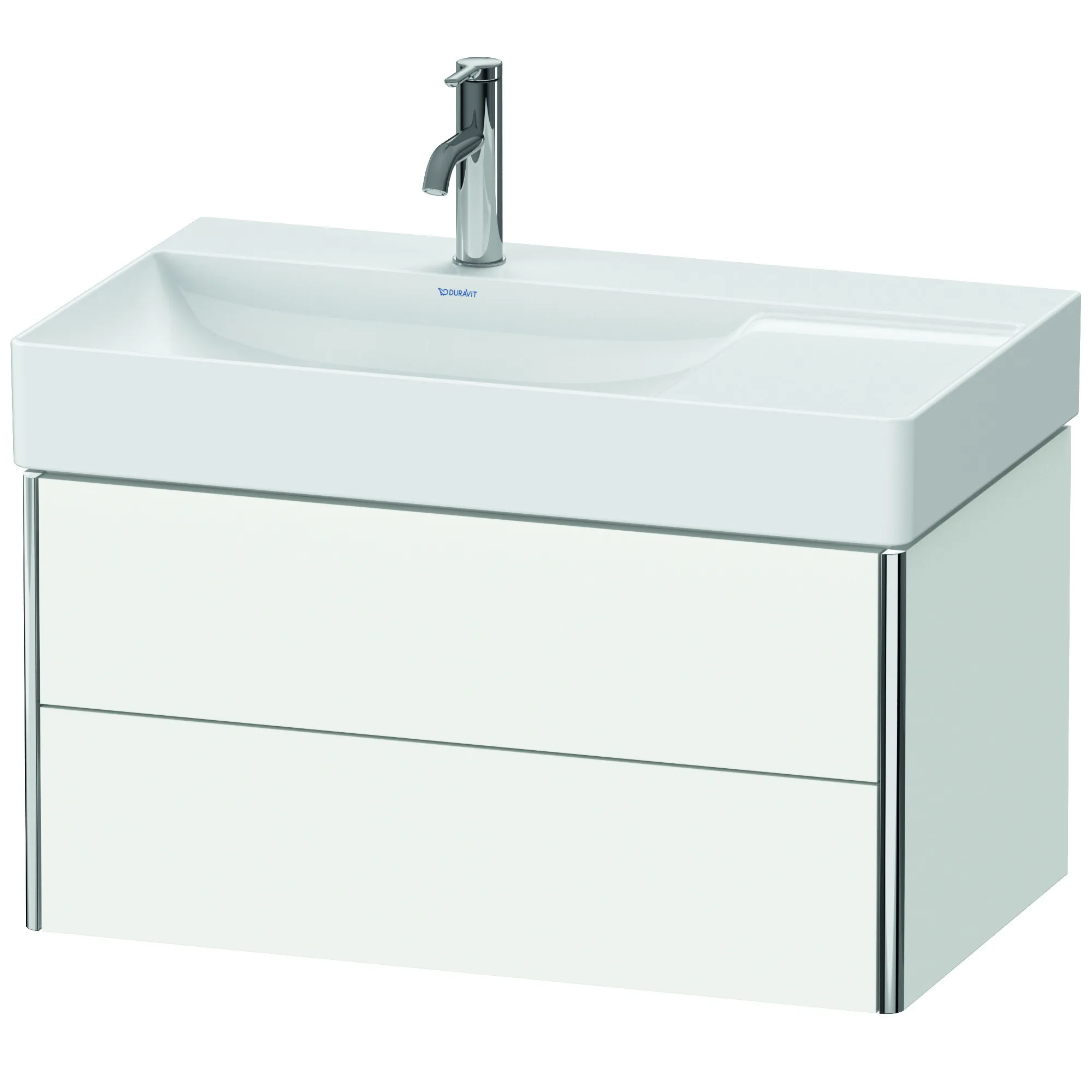Duravit Waschtischunterschrank wandhängend „XSquare“ 78,4 × 39,7 × 46 cm Weiß Matt Duravit Waschtischunterschrank wandhängend „XSquare“ 78,4 × 39,7 × 46 cm Weiß Matt