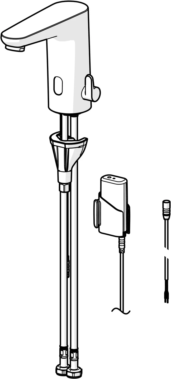 HansaELECTRA WT-Batt., 3 V, Bluetooth Waschtischarmatur 9100 chr