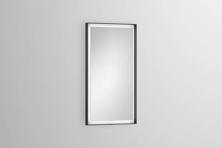 Alape Spiegel „Designspiegel“ 450 × 800 mm in Mattschwarz Alape Spiegel „Designspiegel“ 450 × 800 mm in Mattschwarz